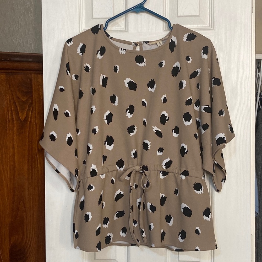Cheetah print blouse